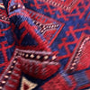 Mashwani Runner Handmade Deep Red Geometric 8' Runner