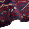 Mashwani Runner Handmade Deep Red Geometric 8' Runner
