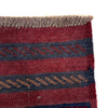 Mashwani Area Rug Runner Handmade Deep Red Geometric 8'