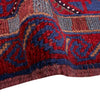 Mashwani Area Rug Runner Handmade Deep Red Geometric 8'