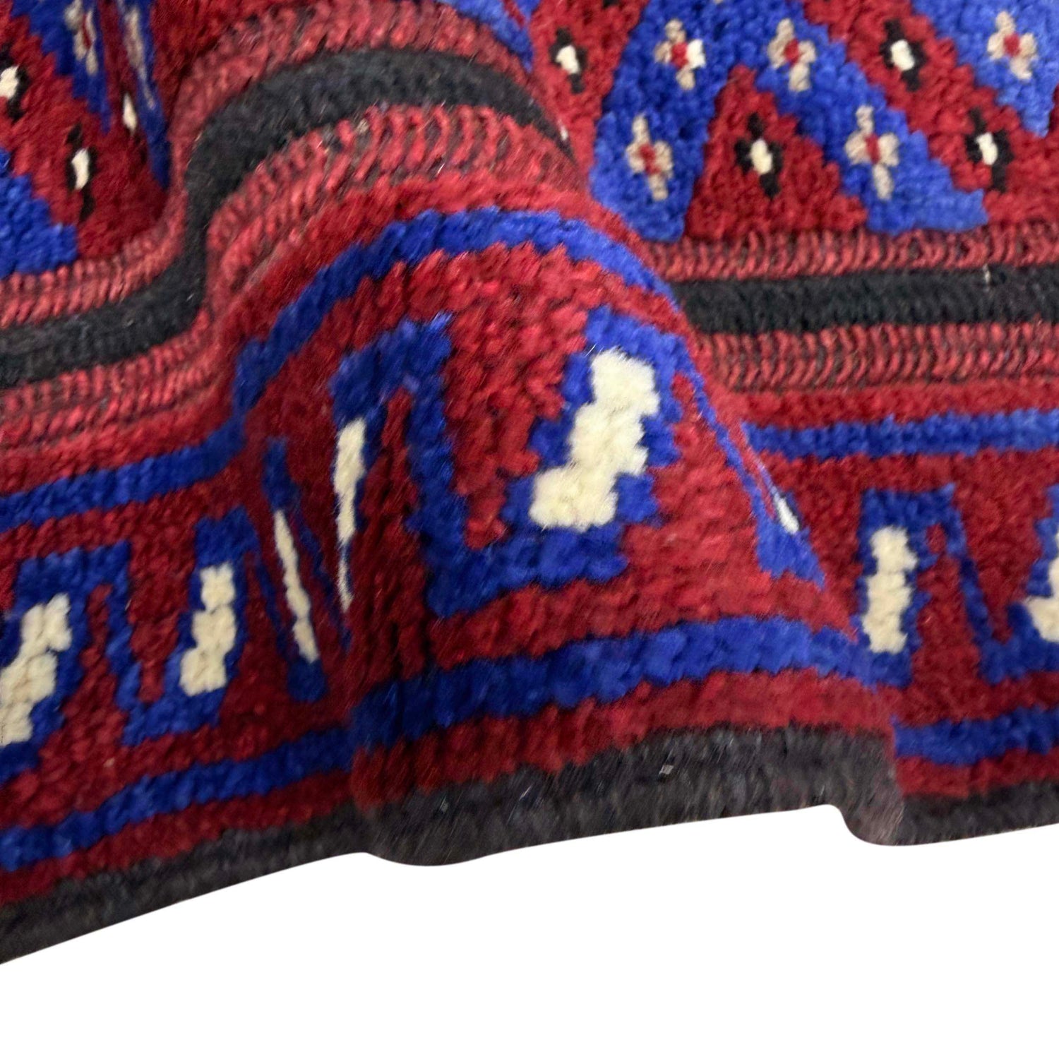 Mashwani Runner Rug Handmade Blue Geometric 8' Runner