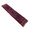 Mashwani Area Rug Runner Handmade Red Geometric 8' Runner