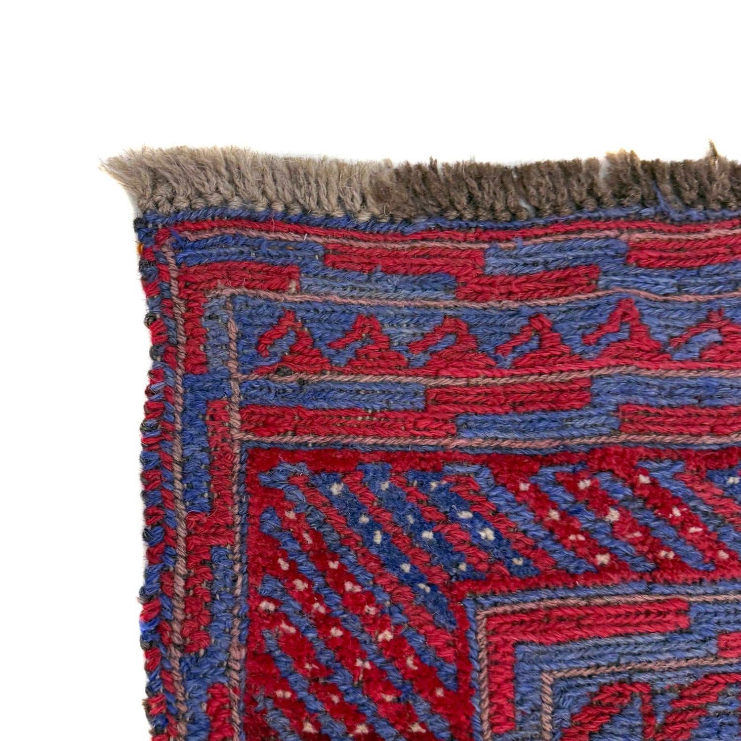 Mashwani Runner Rug Handmade Multi Geometric 4x4 ft
