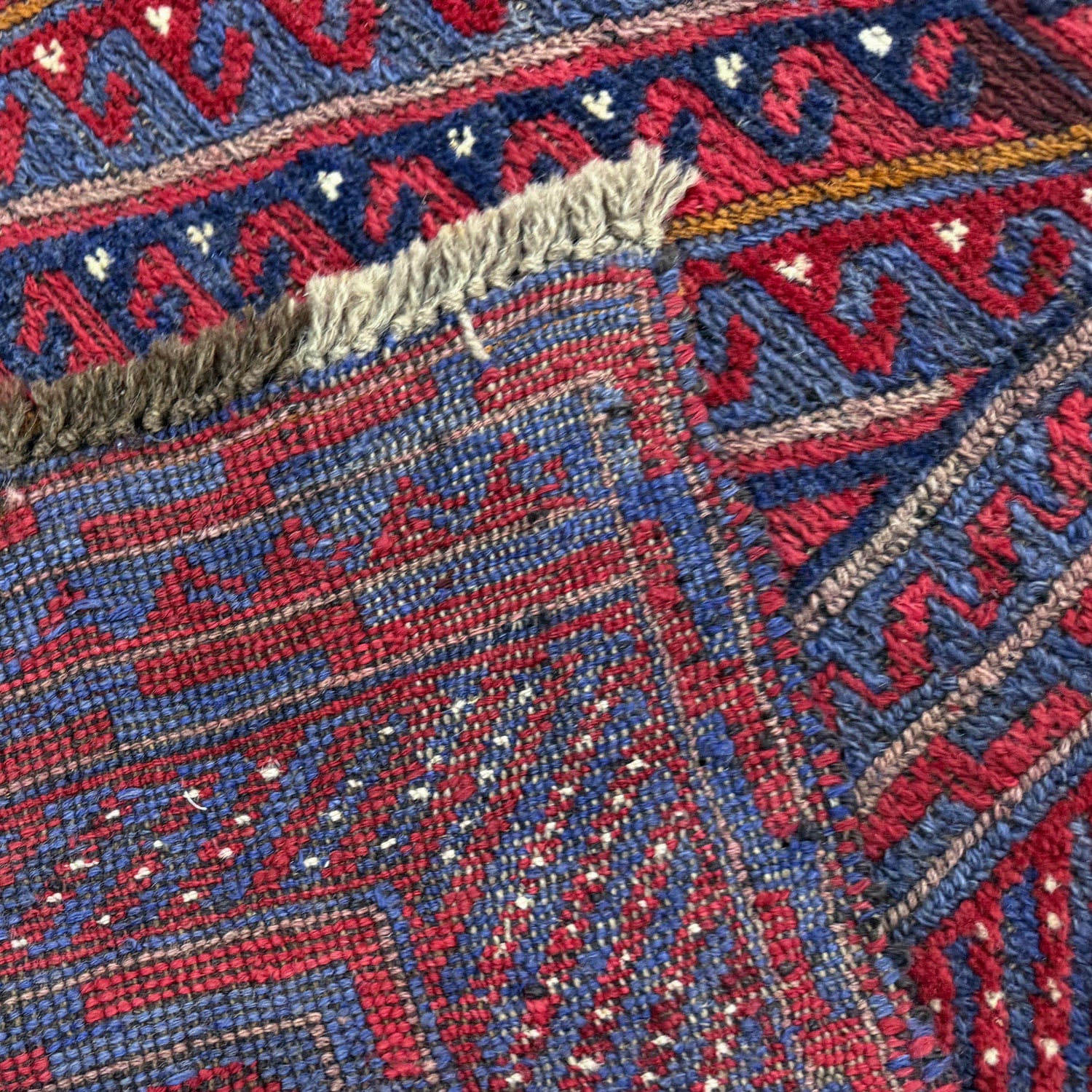 Mashwani Runner Rug Handmade Multi Geometric 4x4 ft