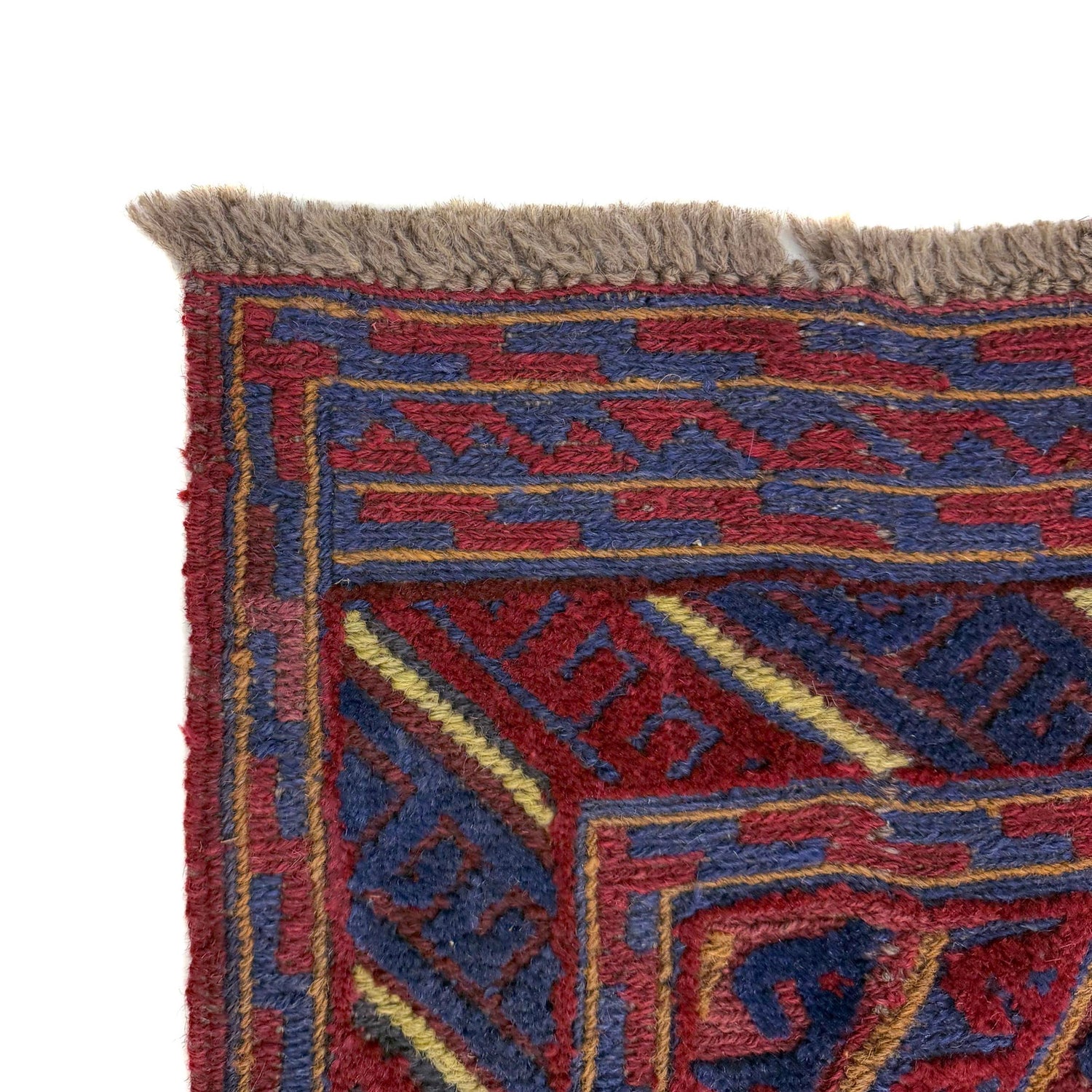 Mashwani Runner Rug Handmade Multi Geometric 4x4 ft