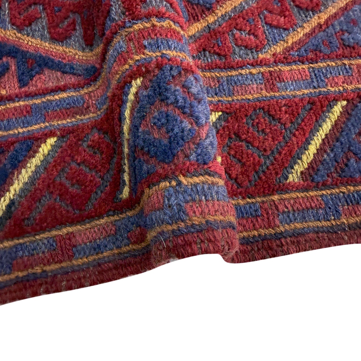 Mashwani Runner Rug Handmade Multi Geometric 4x4 ft