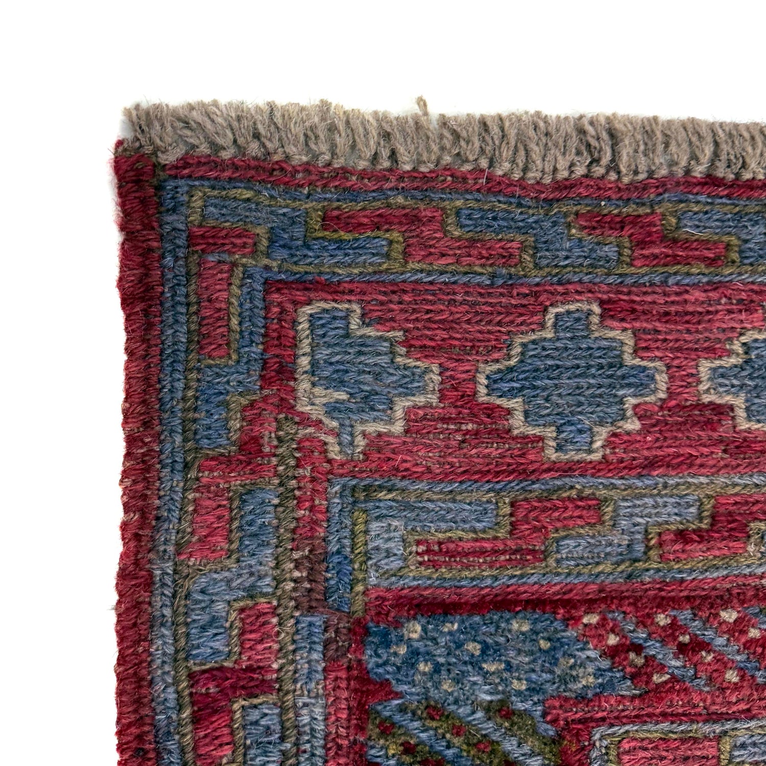 Mashwani Runner Rug Handmade Multi Geometric 4x4 ft
