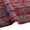 Mashwani Runner Rug Handmade Multi Geometric 4x4 ft