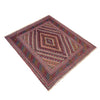 Mashwani Runner Rug Handmade Multi Geometric 4x4 ft