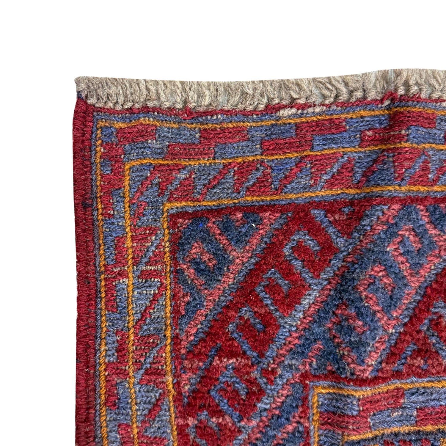 Mashwani Runner Rug Handmade Multi Geometric 4x4 ft