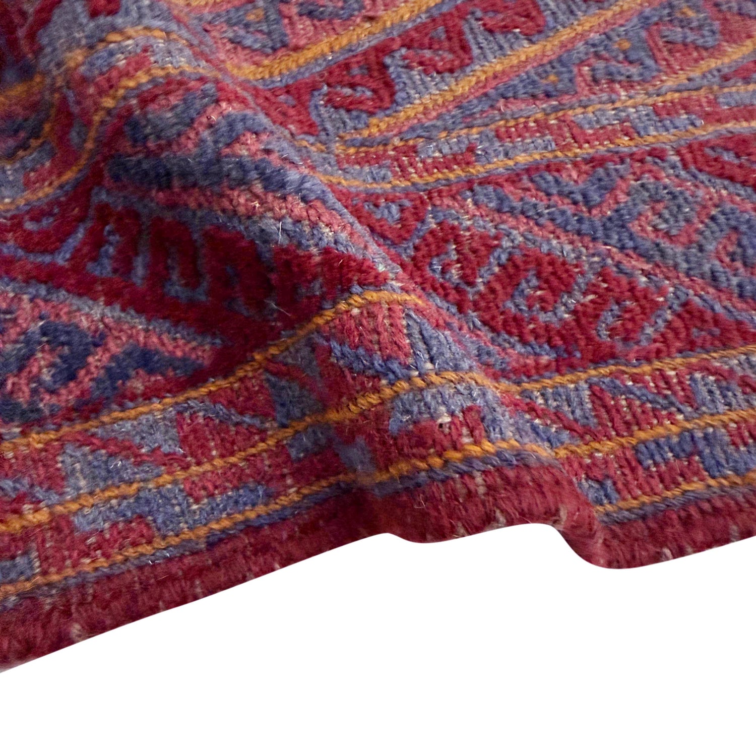 Mashwani Runner Rug Handmade Multi Geometric 4x4 ft