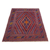 Mashwani Runner Rug Handmade Multi Geometric 5x6 ft