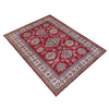 Kazak Rug Handmade Red Medallion 5x8 ft