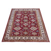 Kazak Rug Handmade Red Medallion 7x10 ft
