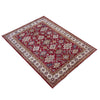 Kazak Rug Handmade Red Medallion 7x10 ft