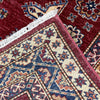 Kazak Rug Handmade Red Medallion 7x10 ft