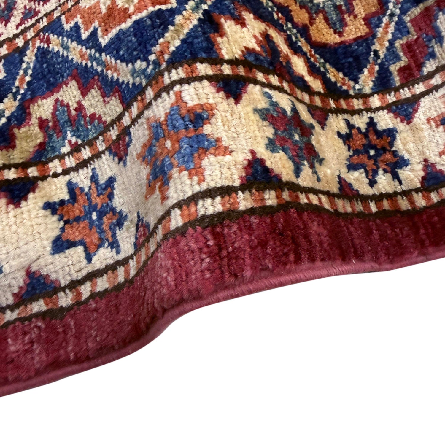 Kazak Rug Handmade Red Medallion 7x10 ft