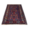 Baluchi Rug Handmade Multi Geometric 3x5 ft