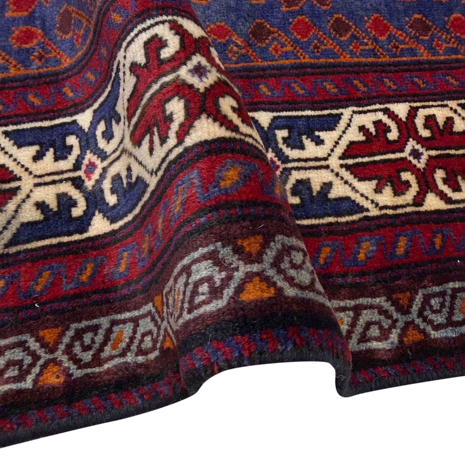 Baluchi Rug Handmade Multi Geometric 3x5 ft