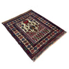 Baluchi Rug Handmade Multi Geometric 2x4 ft