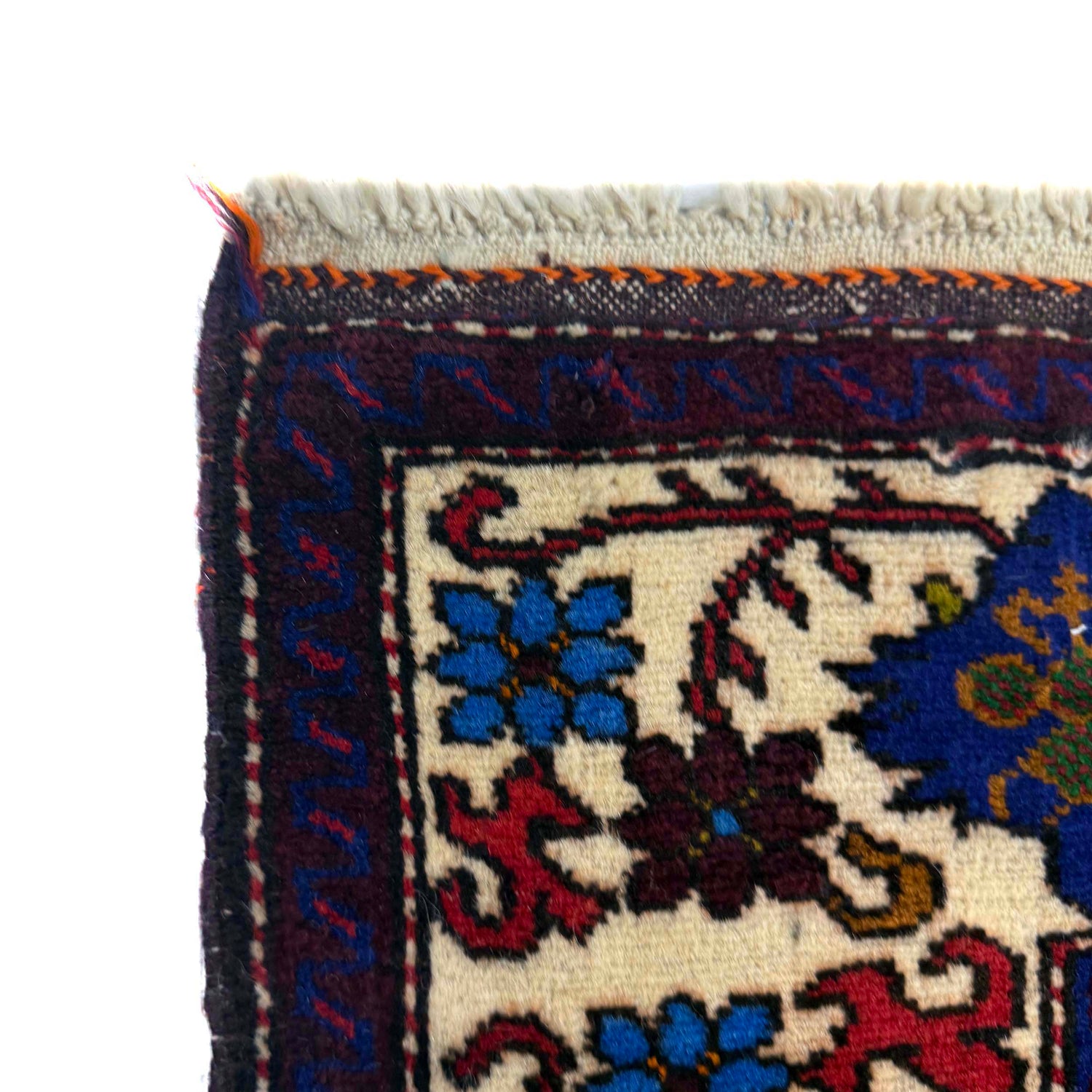 Baluchi Rug Handmade Yellow Geometric 2x4 ft