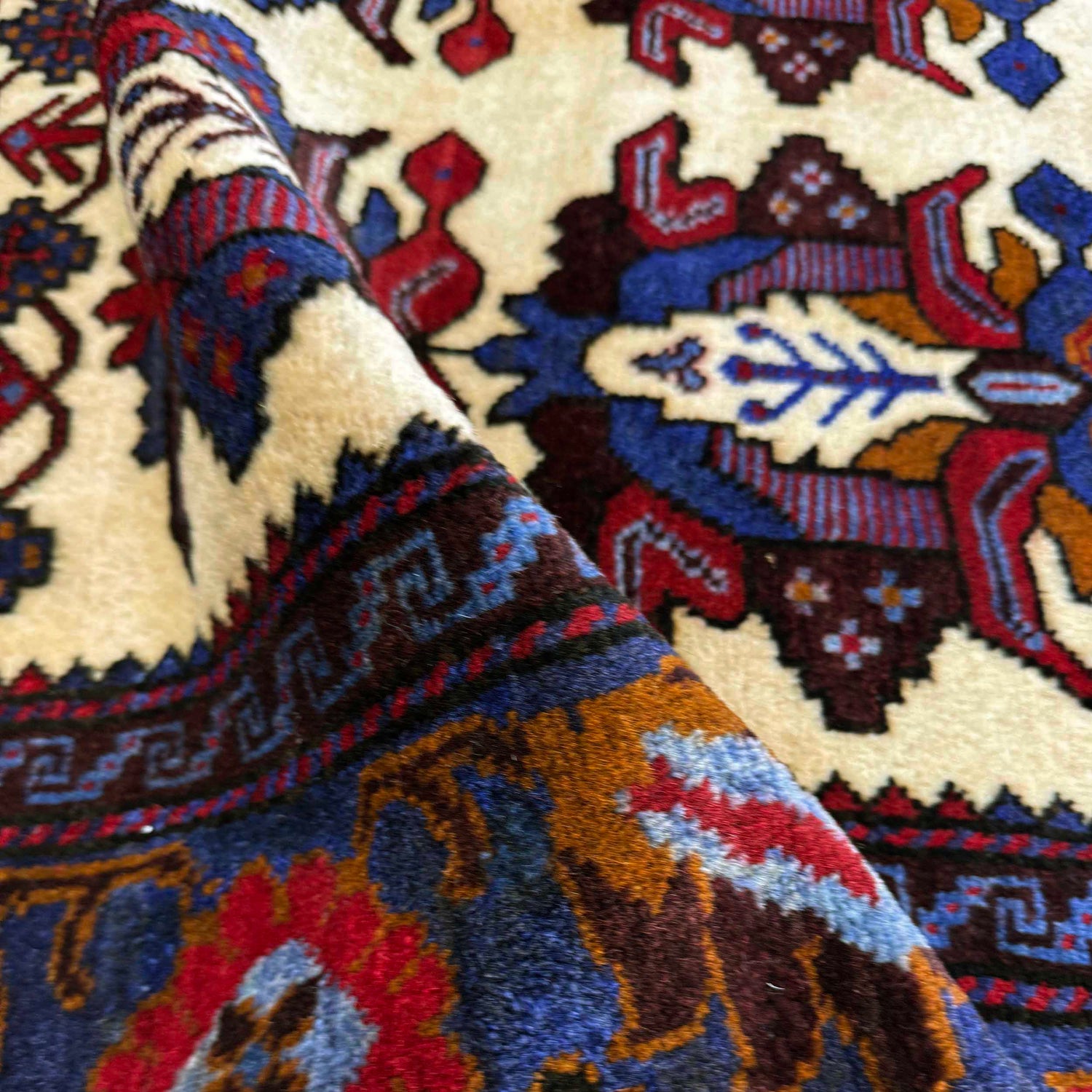 Baluchi Rug Handmade Multi Geometric 3x5 ft