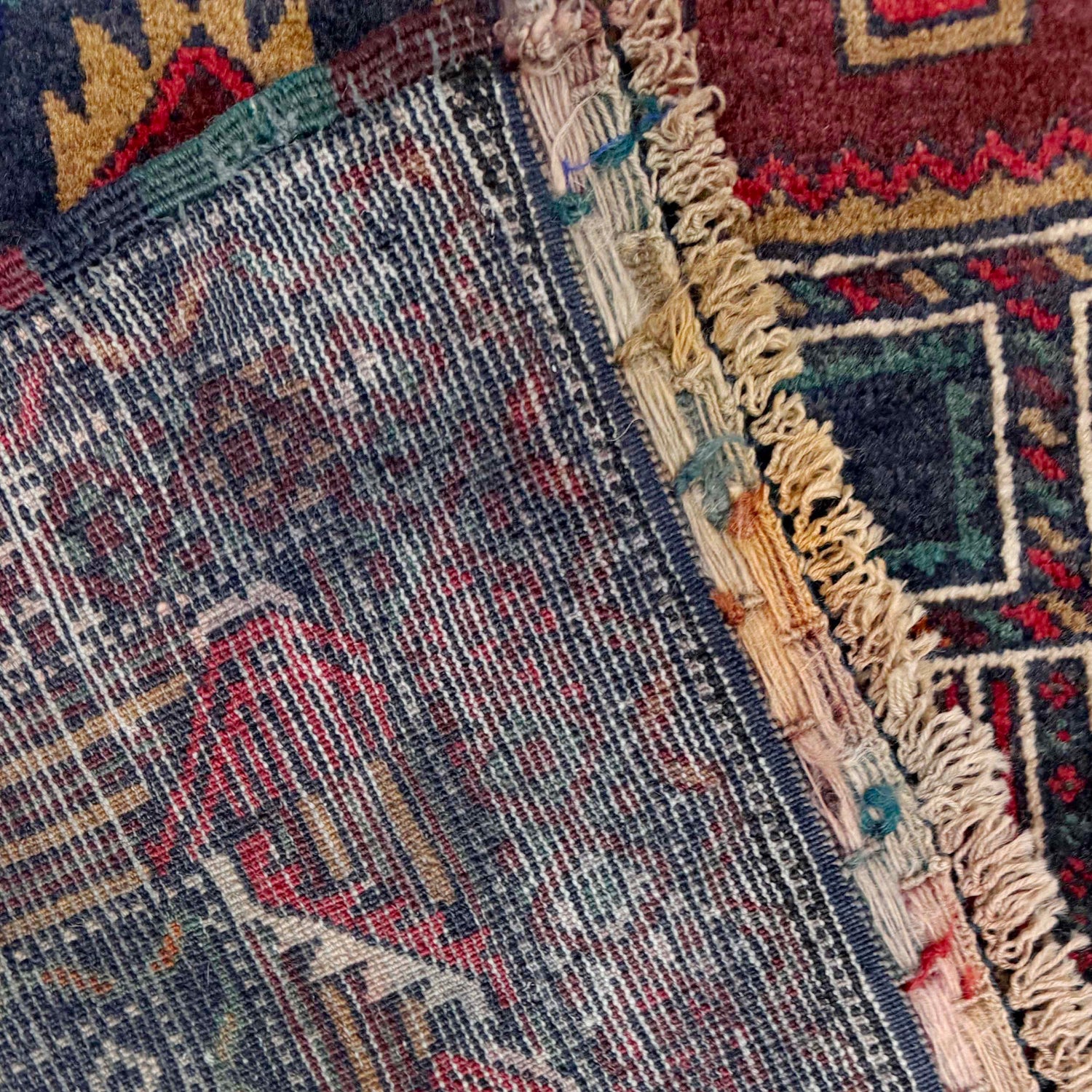Baluchi Rug Handmade Multi Prayer Design 2x4 ft