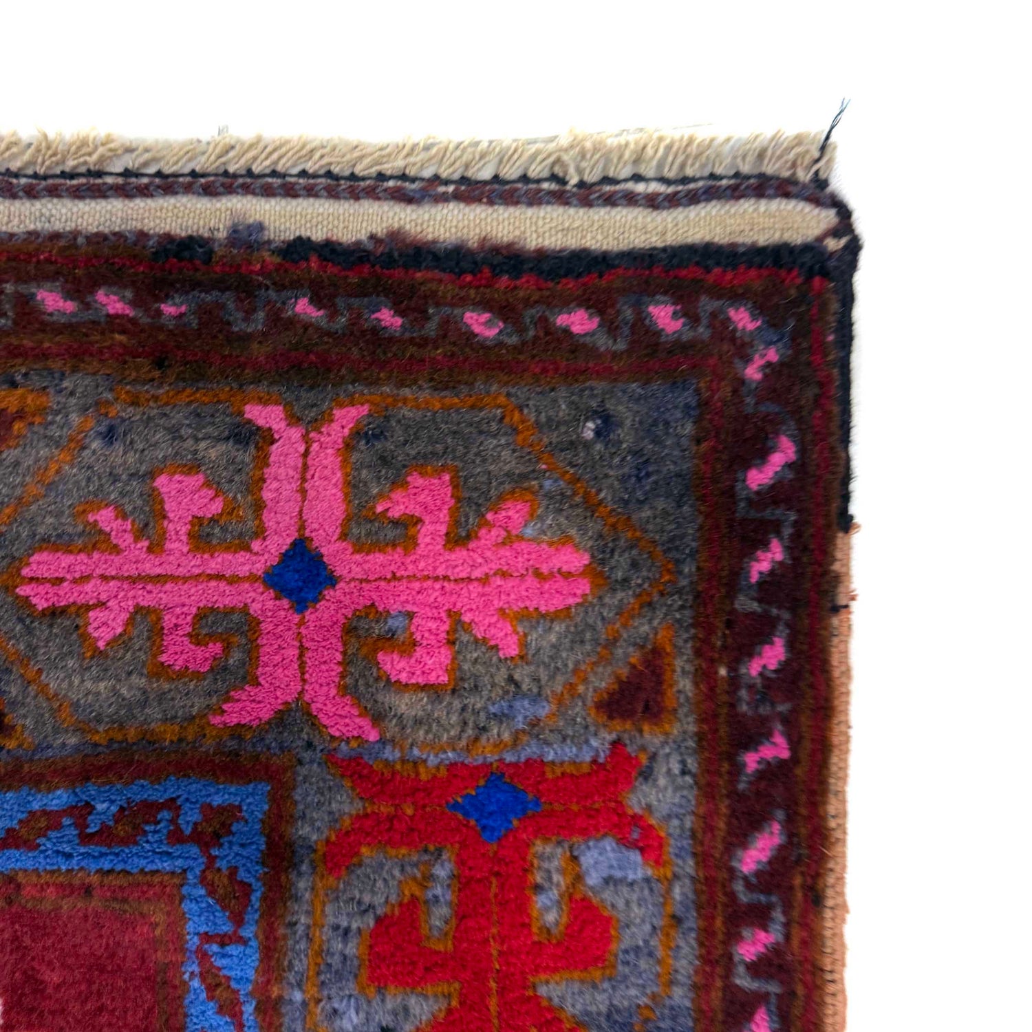 Baluchi Rug Handmade Multi Geometric 3x5 ft