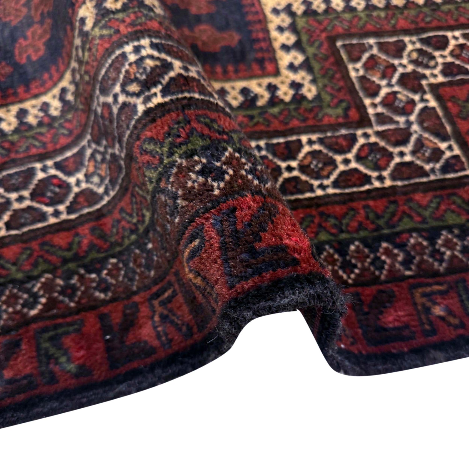 Baluchi Rug Handmade Multi Prayer Design 3x5 ft
