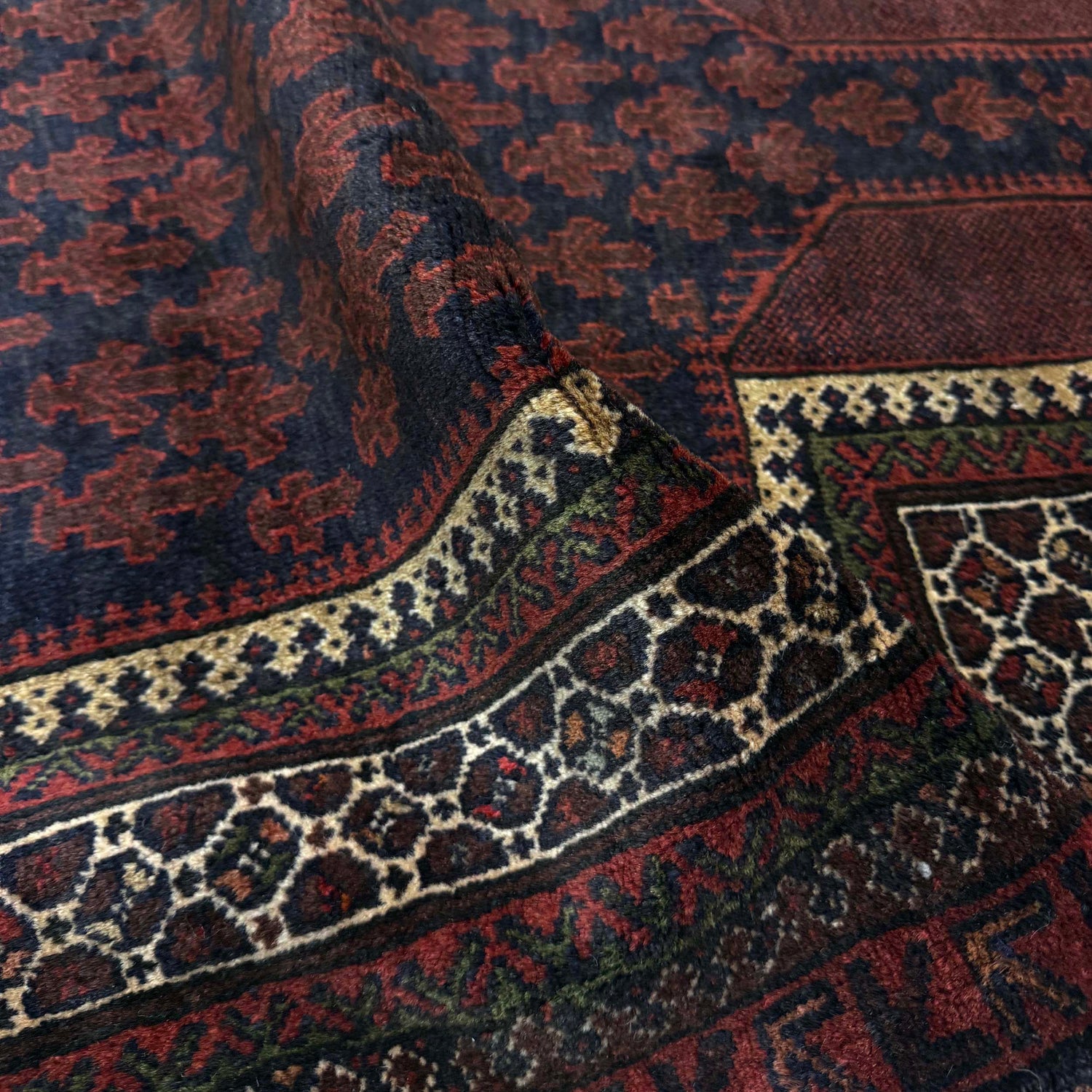 Baluchi Rug Handmade Multi Prayer Design 3x5 ft