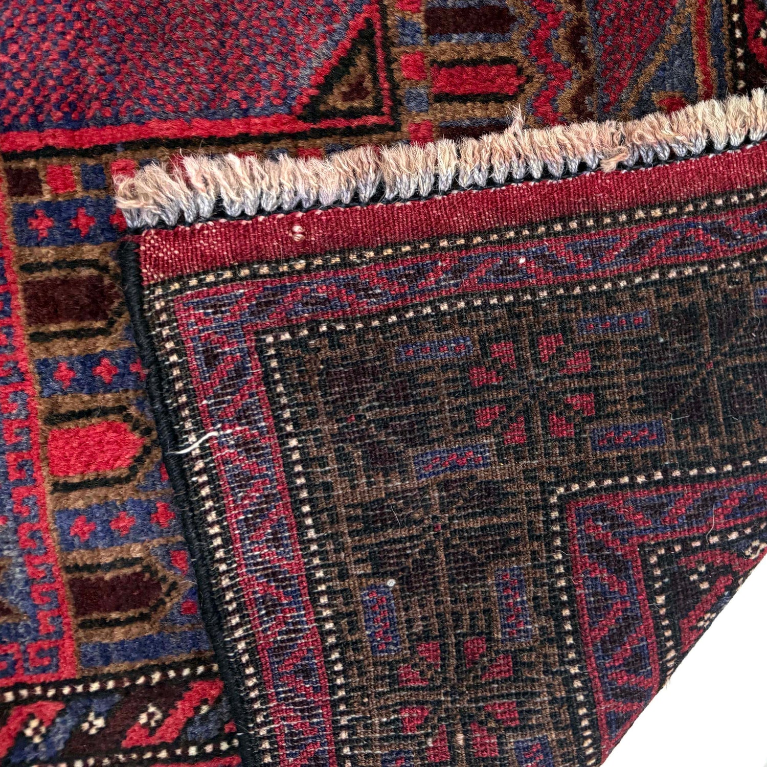 Baluchi Rug Handmade Multi Prayer Design 2x4 ft