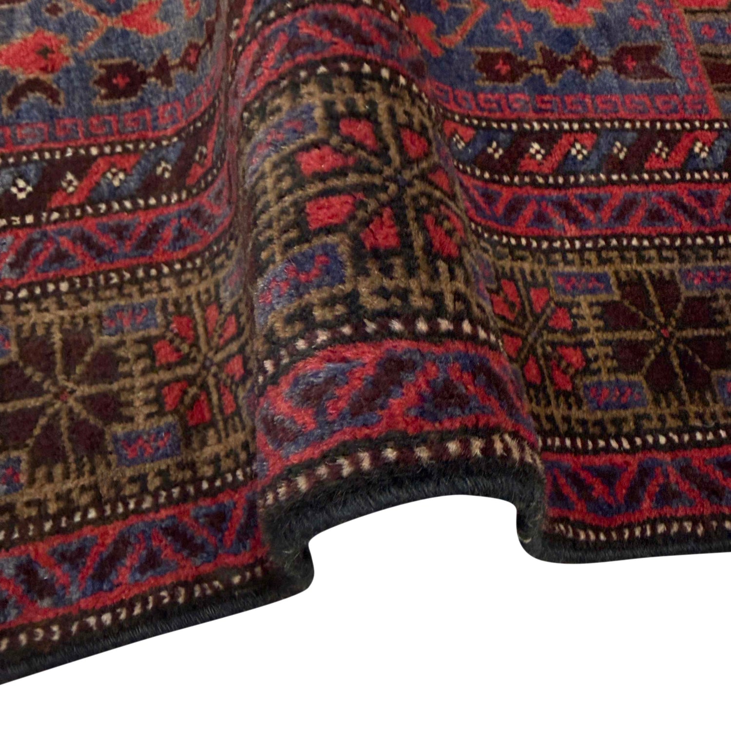 Baluchi Rug Handmade Multi Prayer Design 2x4 ft