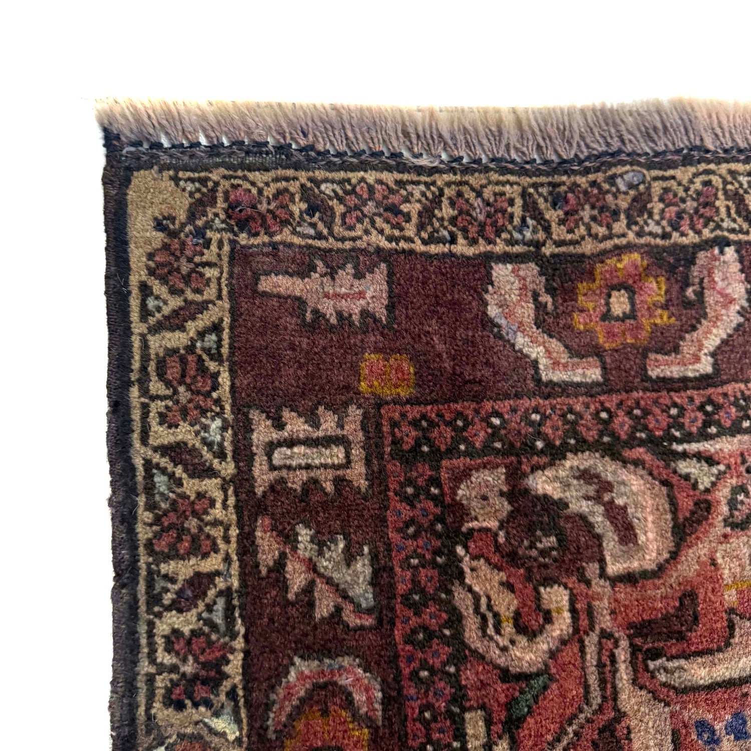 Baluchi Rug Handmade Multi Geometric 2x4 ft