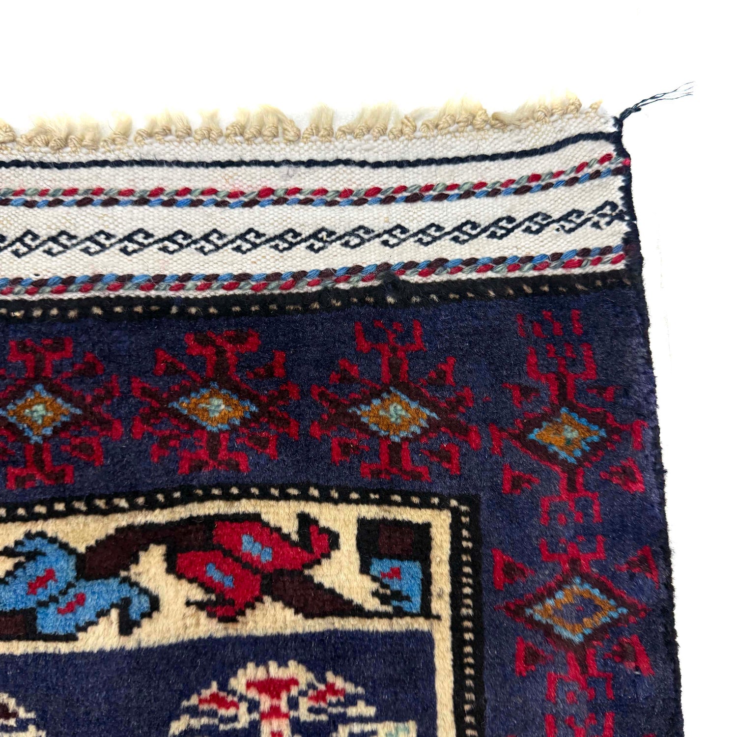Baluchi Rug Handmade Multi Prayer Design 2x4 ft