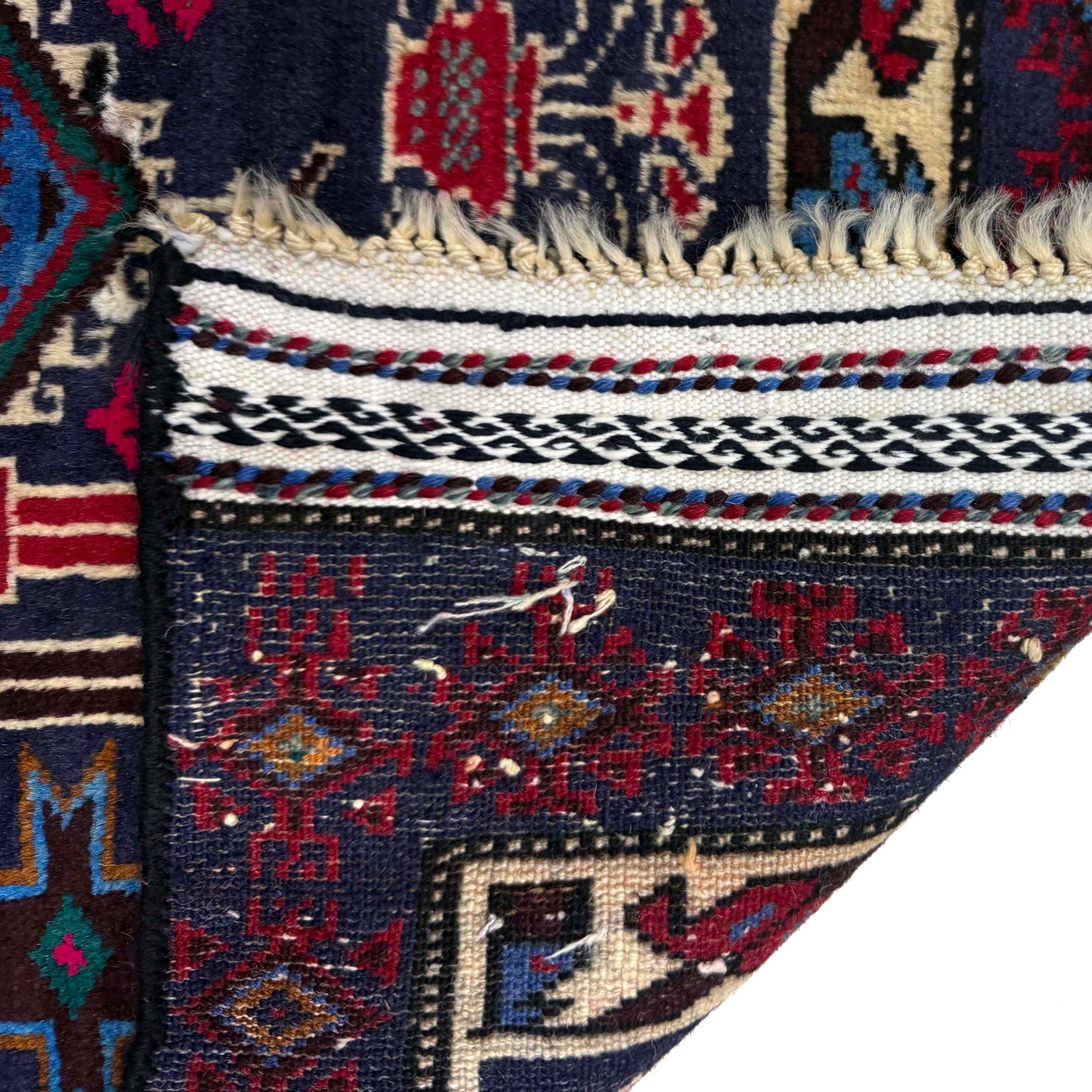 Baluchi Rug Handmade Multi Prayer Design 2x4 ft