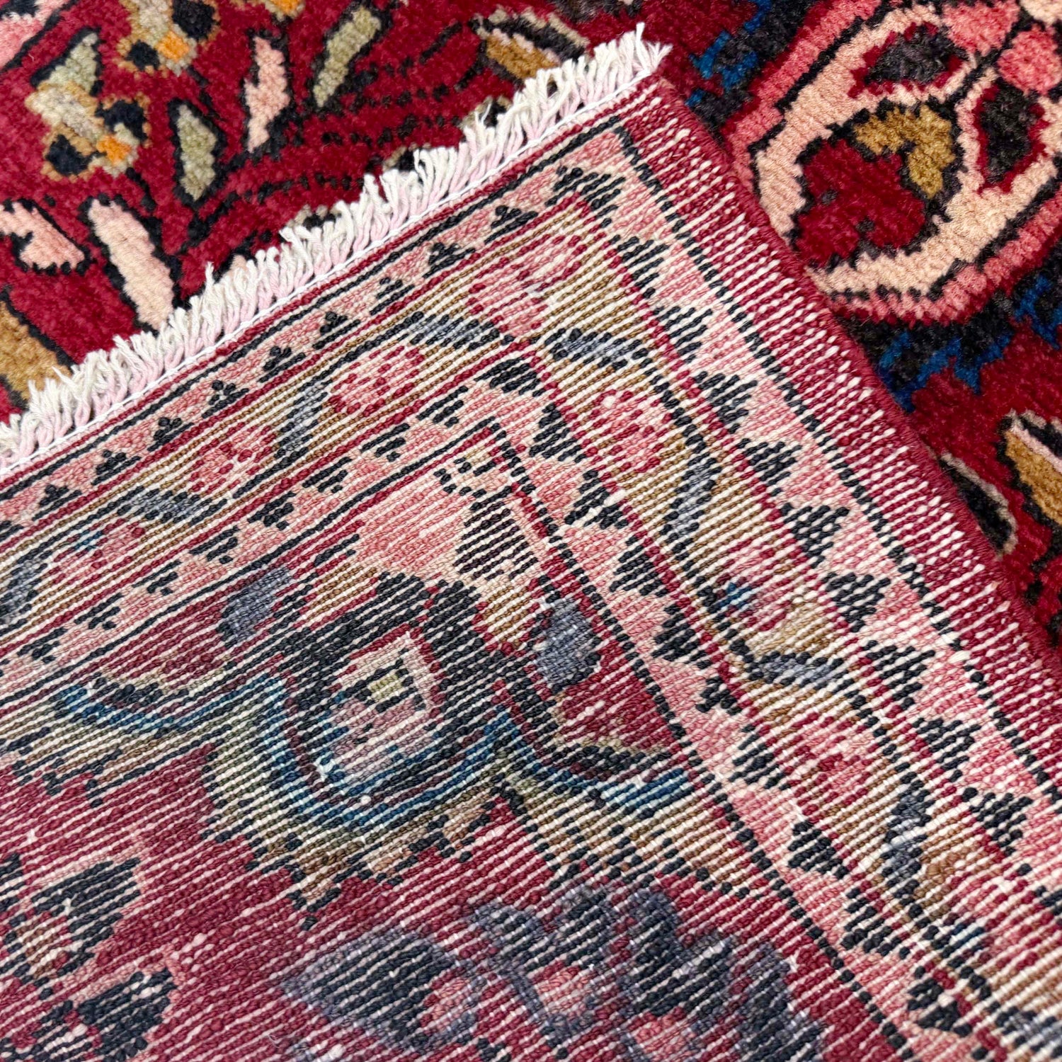Baluchi Rug Handmade Red Geometric 2x4 ft