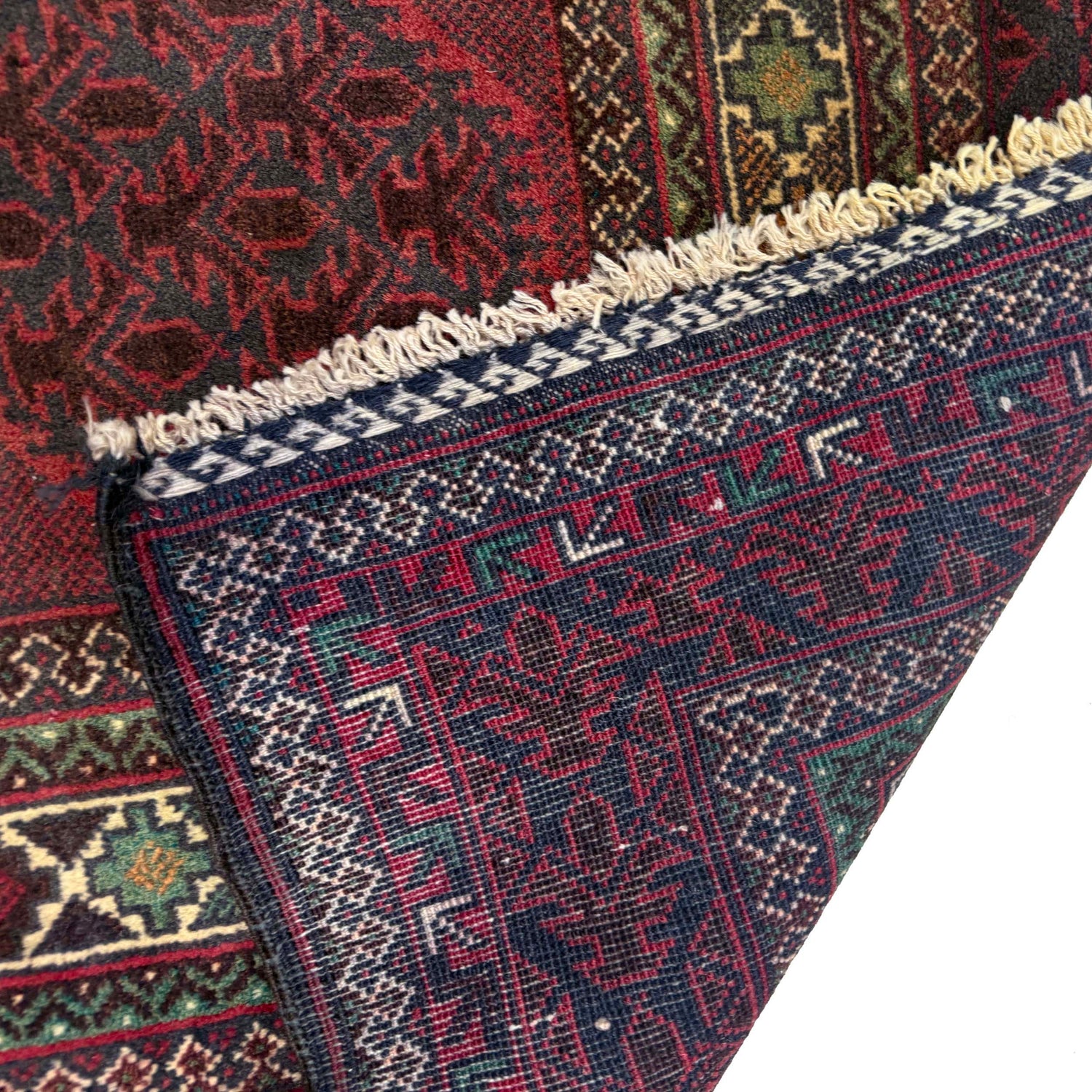 Baluchi Rug Handmade Multi Prayer Design 3x5 ft