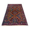 Baluchi Rug Handmade Multi Geometric 2x4 ft