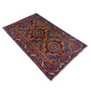 Baluchi Rug Handmade Multi Geometric 2x4 ft