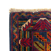 Baluchi Rug Handmade Multi Geometric 2x4 ft