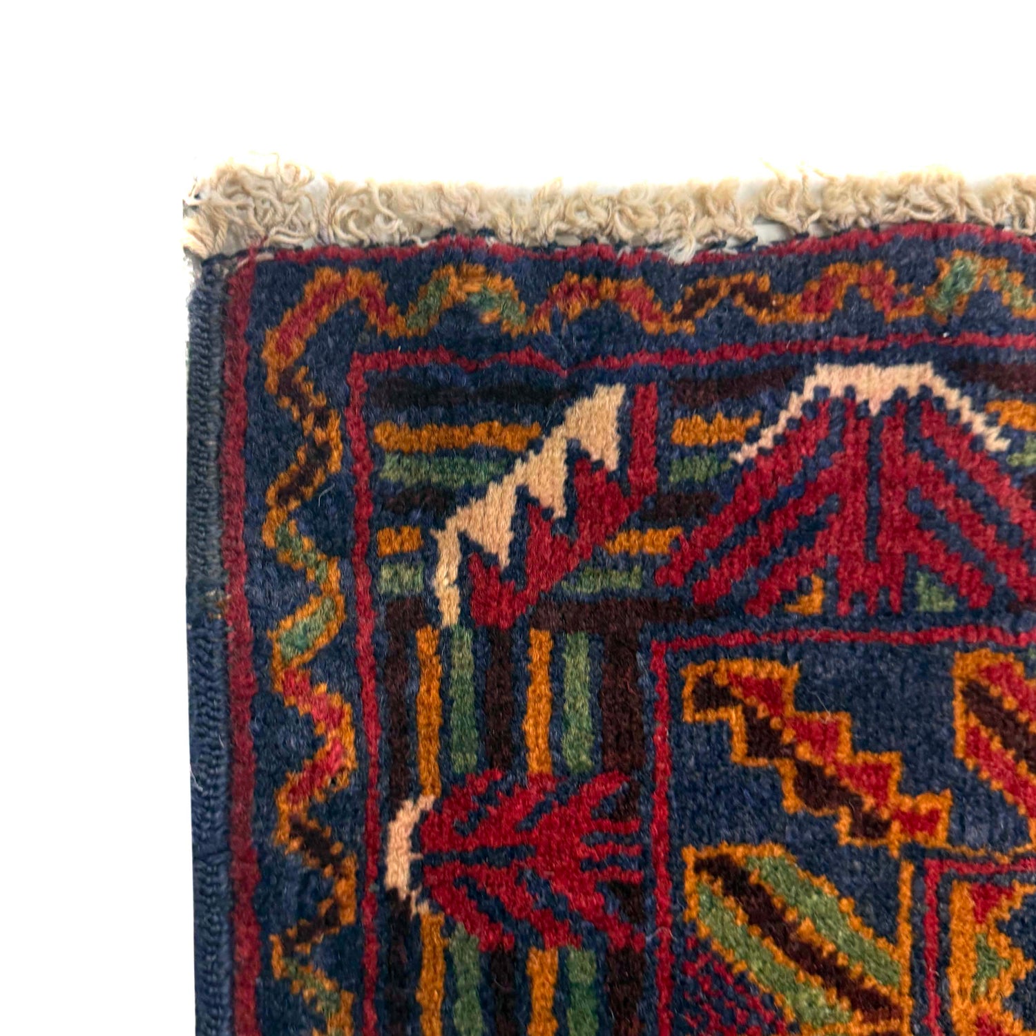 Baluchi Rug Handmade Multi Geometric 2x4 ft