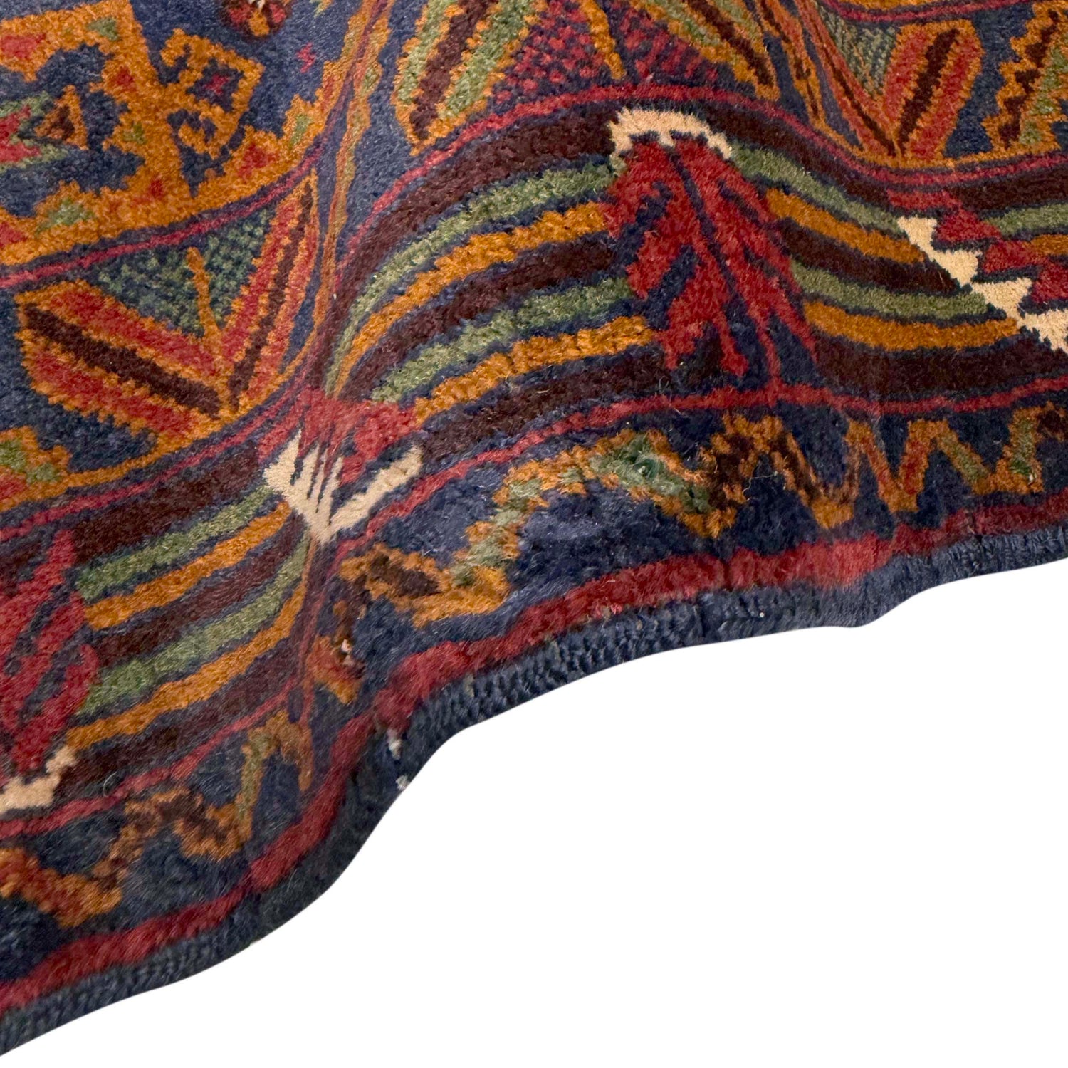 Baluchi Rug Handmade Multi Geometric 2x4 ft