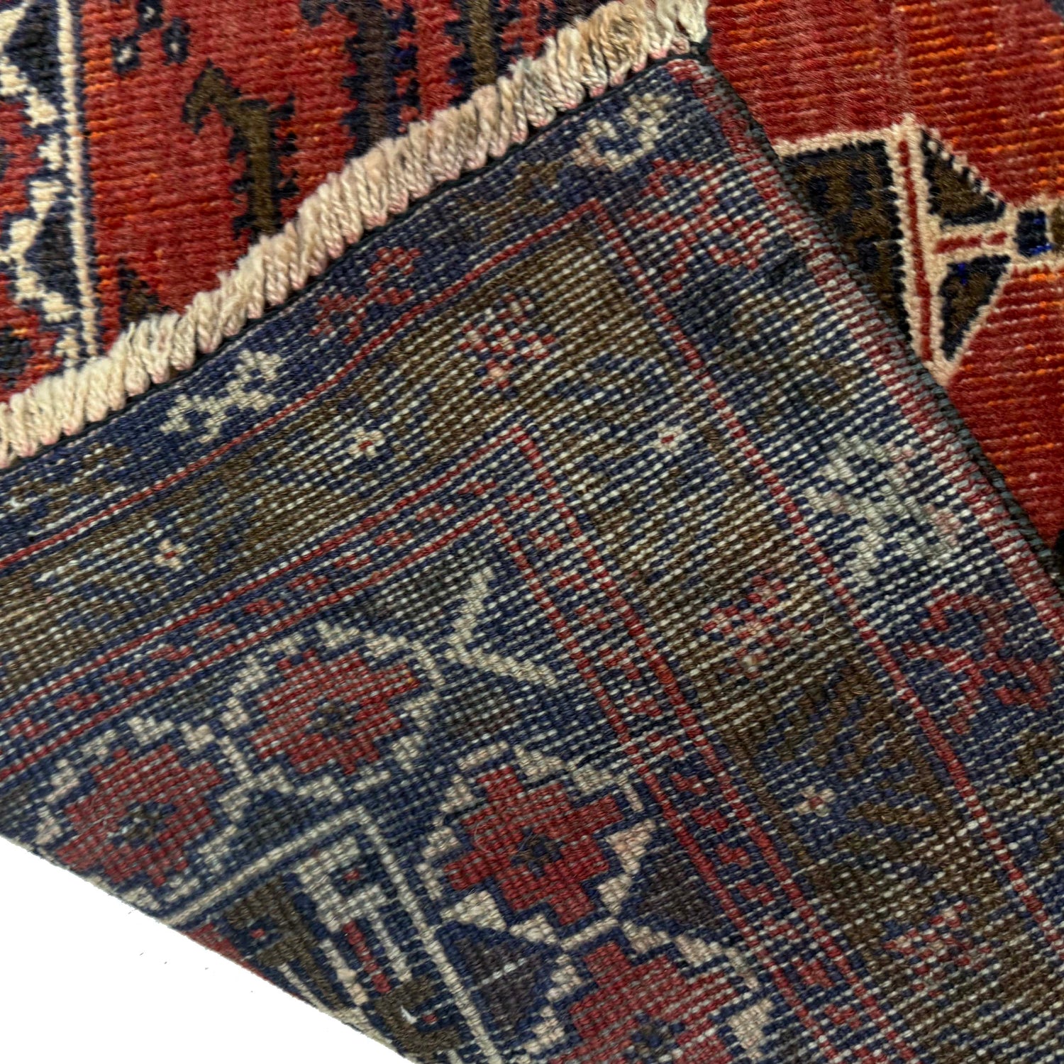 Baluchi Rug Handmade Red Prayer Design 2x4 ft