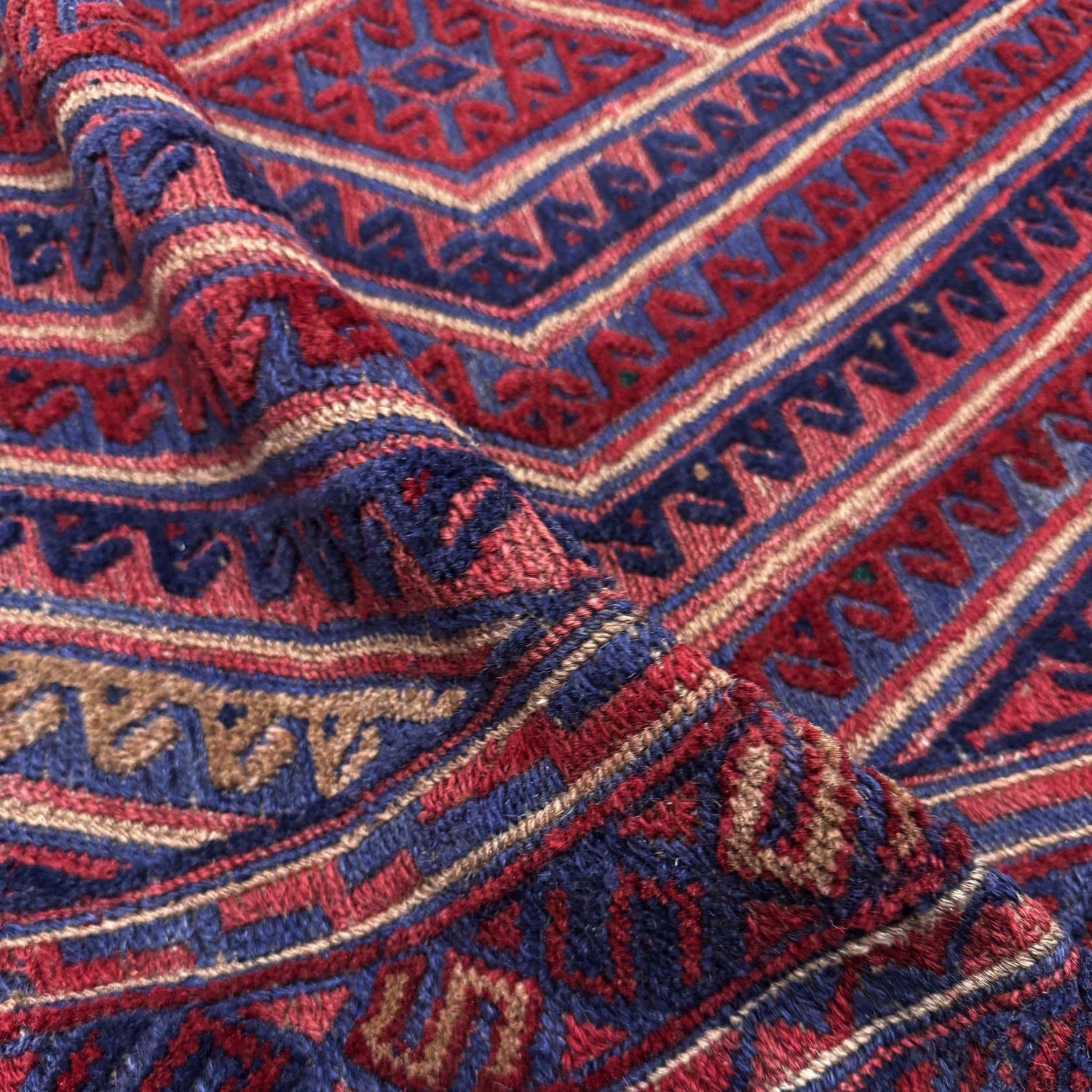 Mashwani Runner Rug Handmade Multi Geometric 5x6 ft