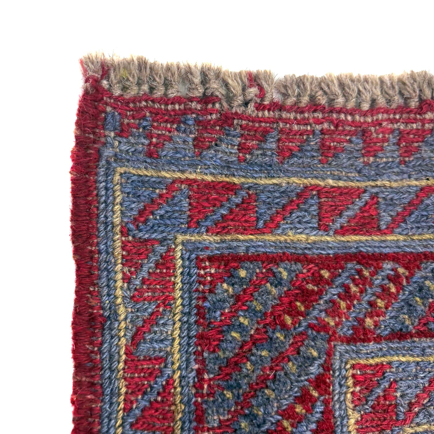 Mashwani Runner Rug Handmade Multi Geometric 4x4 ft