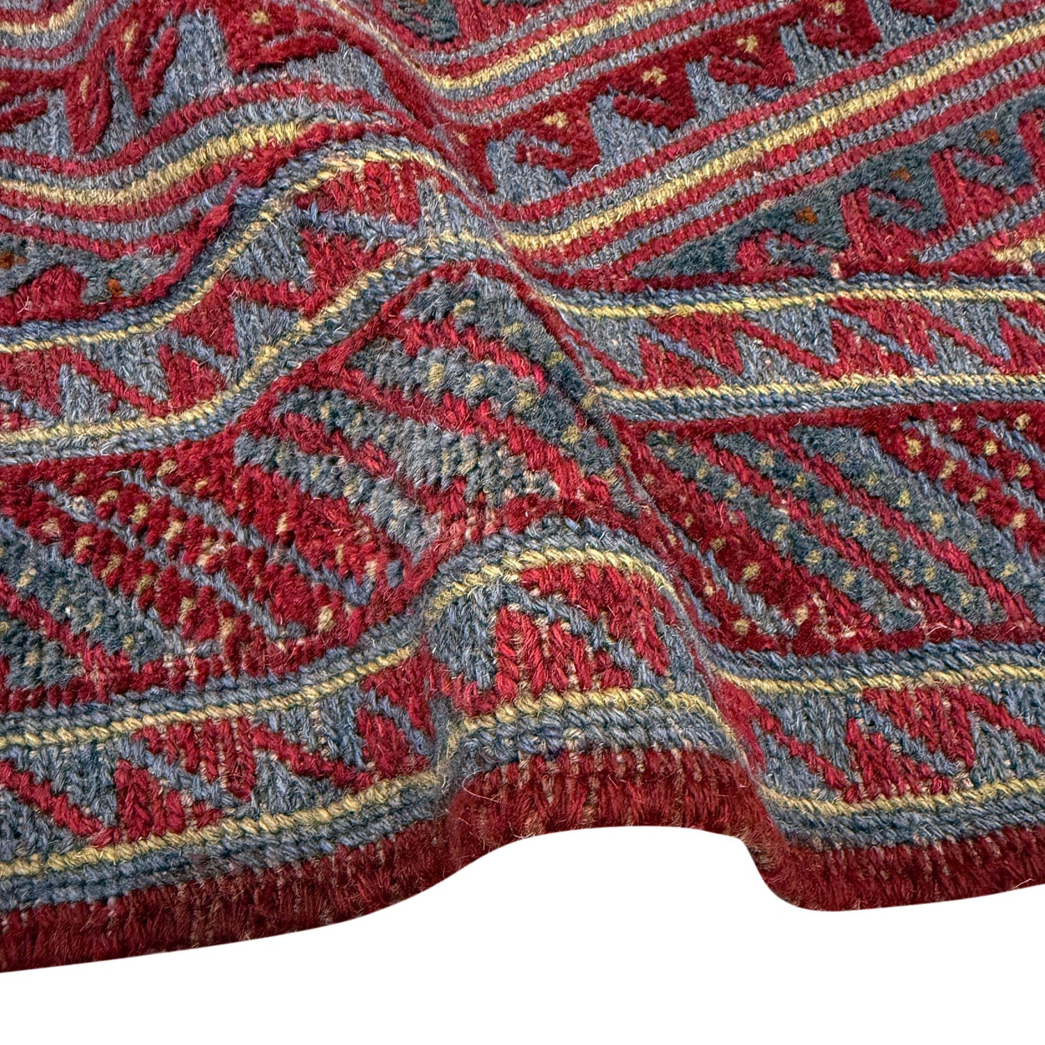 Mashwani Runner Rug Handmade Multi Geometric 4x4 ft