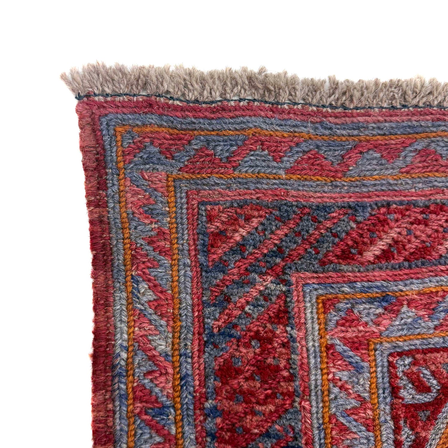 Mashwani Runner Rug Handmade Multi Geometric 4x4 ft