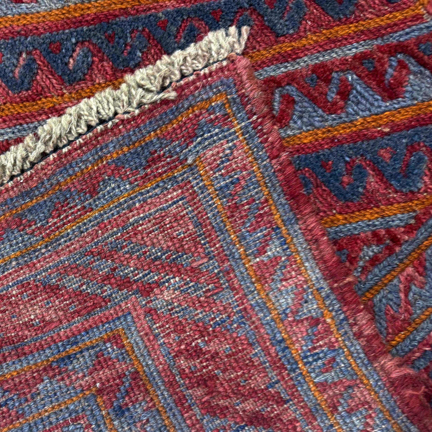 Mashwani Runner Rug Handmade Multi Geometric 4x4 ft