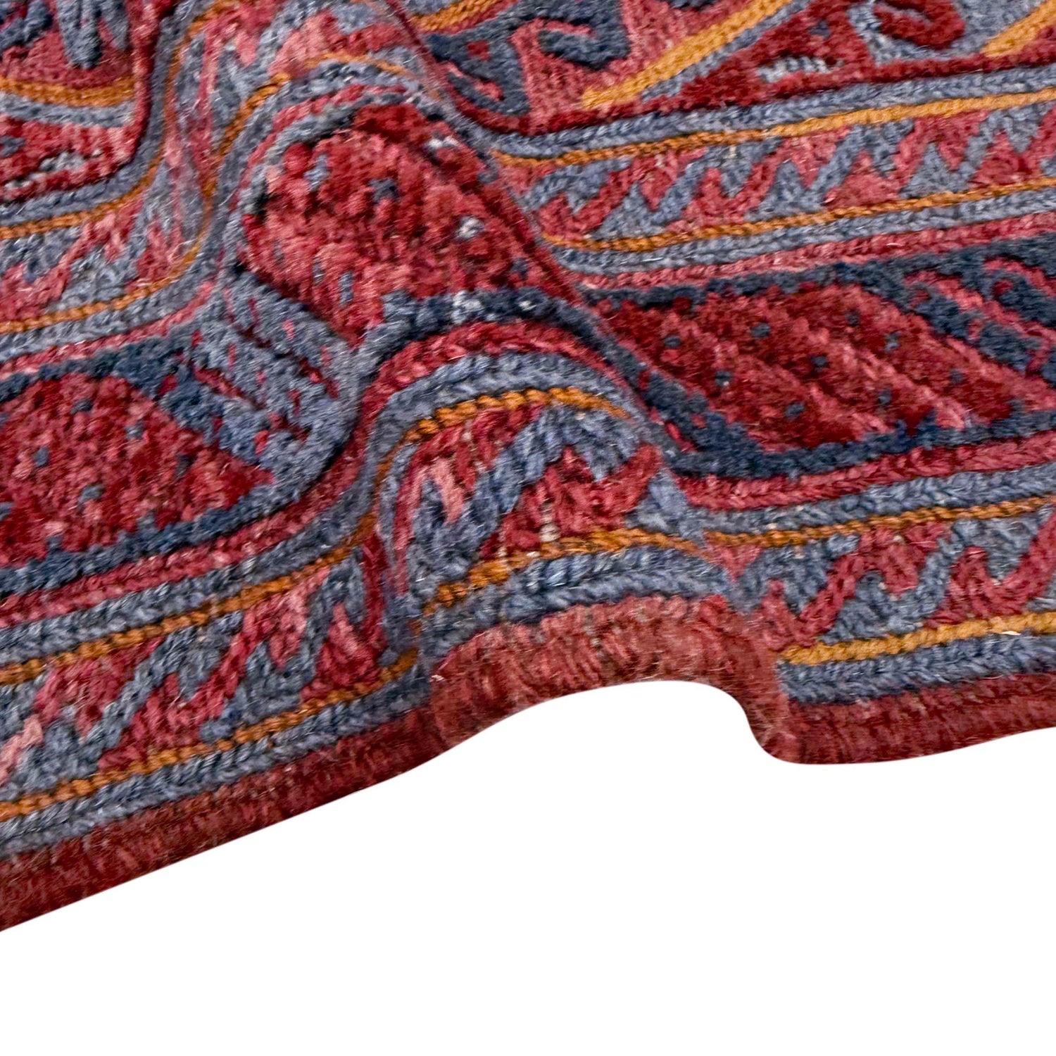 Mashwani Runner Rug Handmade Multi Geometric 4x4 ft