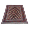 Mashwani Runner Rug Handmade Multi Geometric 4x4 ft